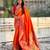 Woven bandhani paithani fusion silk saree