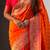 Woven bandhani paithani fusion silk saree
