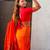 Woven bandhani paithani fusion silk saree