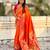 Woven bandhani paithani fusion silk saree