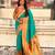 Woven bandhani paithani fusion silk saree