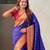 Woven bandhani paithani fusion silk saree