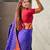 Woven bandhani paithani fusion silk saree