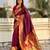 Woven bandhani paithani fusion silk saree