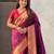 Woven bandhani paithani fusion silk saree