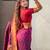 Woven bandhani paithani fusion silk saree
