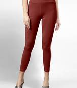 Super combed cotton elastane stretch cropped leggings with ultrasoft waistband
