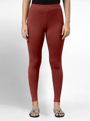 Trendmalls Super combed cotton elastane stretch ankle length leggings with ultrasoft waistband 1