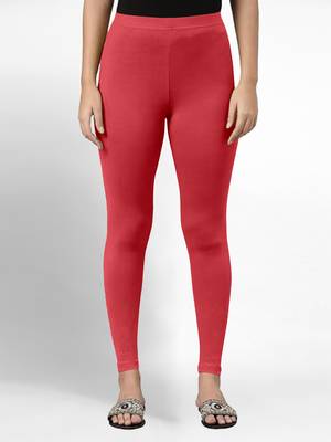 Trendmalls Super combed cotton elastane stretch ankle length leggings with ultrasoft waistband 1