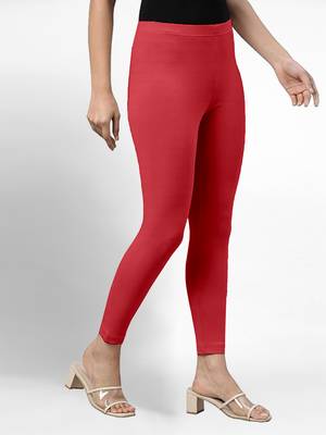 Trendmalls Super combed cotton elastane stretch ankle length leggings with ultrasoft waistband 3
