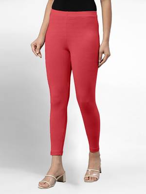 Trendmalls Super combed cotton elastane stretch ankle length leggings with ultrasoft waistband 4