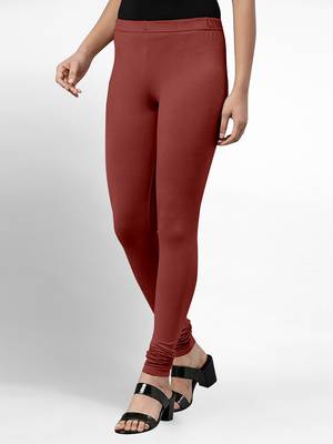 Trendmalls Super combed cotton elastane stretch churidar length leggings with ultrasoft waistband 4