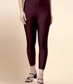 Microfiber elastane stretch soft cropped leggings with ultrasoft waistband