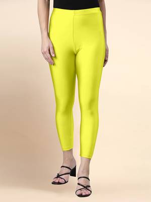 Trendmalls Microfiber elastane stretch soft cropped leggings with ultrasoft waistband 1