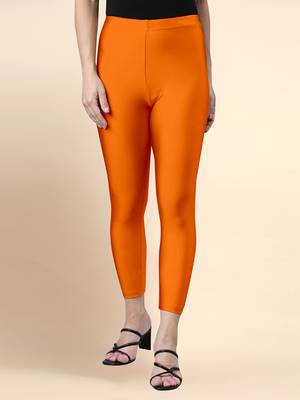 Trendmalls Microfiber elastane stretch soft cropped leggings with ultrasoft waistband 1