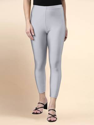 Trendmalls Microfiber elastane stretch soft cropped leggings with ultrasoft waistband 1