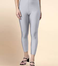 Microfiber elastane stretch soft cropped leggings with ultrasoft waistband