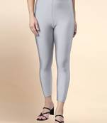 Microfiber elastane stretch soft cropped leggings with ultrasoft waistband