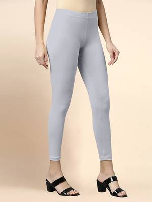 Trendmalls Microfiber elastane stretch soft cropped leggings with ultrasoft waistband 3