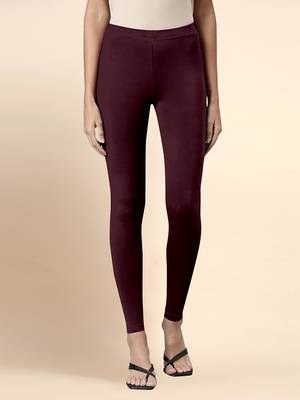 Trendmalls Microfiber elastane stretch soft ankle length leggings with ultrasoft waistband 1