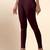 Microfiber elastane stretch soft ankle length leggings with ultrasoft waistband