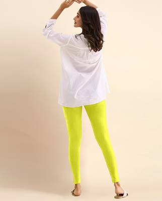 Trendmalls Microfiber elastane stretch soft ankle length leggings with ultrasoft waistband 2
