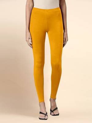 Trendmalls Microfiber elastane stretch soft ankle length leggings with ultrasoft waistband 1