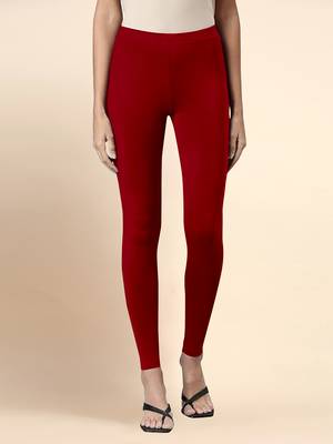 Trendmalls Microfiber elastane stretch soft ankle length leggings with ultrasoft waistband 1
