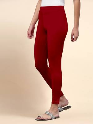 Trendmalls Microfiber elastane stretch soft ankle length leggings with ultrasoft waistband 3