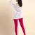 Microfiber elastane stretch soft ankle length leggings with ultrasoft waistband
