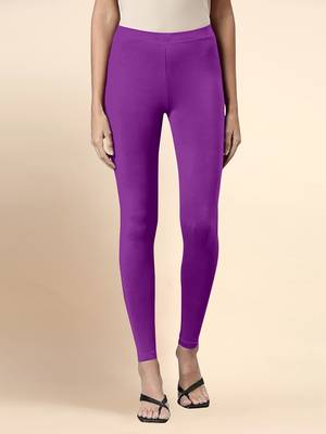 Trendmalls Microfiber elastane stretch soft ankle length leggings with ultrasoft waistband 1