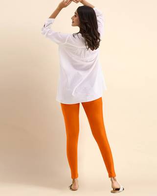 Trendmalls Microfiber elastane stretch soft ankle length leggings with ultrasoft waistband 2