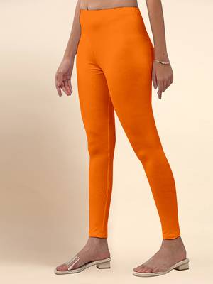 Trendmalls Microfiber elastane stretch soft ankle length leggings with ultrasoft waistband 4