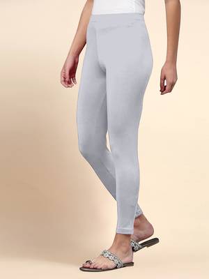Trendmalls Microfiber elastane stretch soft ankle length leggings with ultrasoft waistband 3