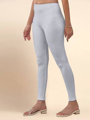 Trendmalls Microfiber elastane stretch soft ankle length leggings with ultrasoft waistband 4