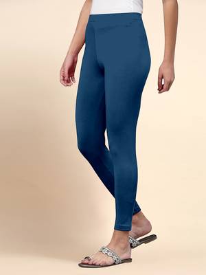 Trendmalls Microfiber elastane stretch soft ankle length leggings with ultrasoft waistband 3