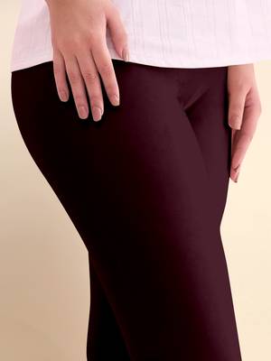 Trendmalls Microfiber elastane stretch soft churidar length leggings with ultrasoft waistband 3