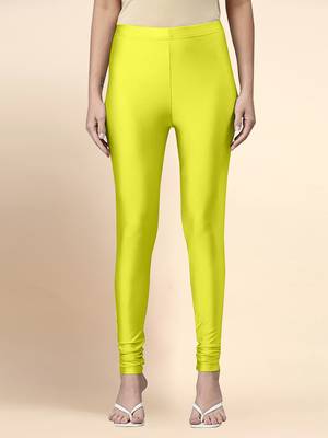 Trendmalls Microfiber elastane stretch soft churidar length leggings with ultrasoft waistband 1