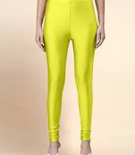 Microfiber elastane stretch soft churidar length leggings with ultrasoft waistband