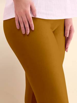 Trendmalls Microfiber elastane stretch soft churidar length leggings with ultrasoft waistband 3