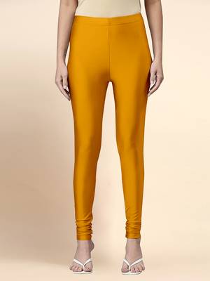 Trendmalls Microfiber elastane stretch soft churidar length leggings with ultrasoft waistband 1