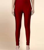 Trendmalls Microfiber elastane stretch soft churidar length leggings with ultrasoft waistband