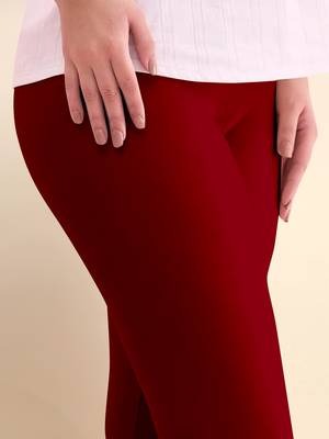 Trendmalls Microfiber elastane stretch soft churidar length leggings with ultrasoft waistband 3