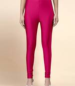 Microfiber elastane stretch soft churidar length leggings with ultrasoft waistband