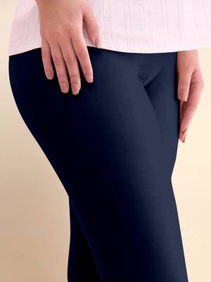 Trendmalls Microfiber elastane stretch soft churidar length leggings with ultrasoft waistband 3