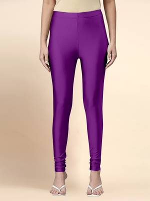 Trendmalls Microfiber elastane stretch soft churidar length leggings with ultrasoft waistband 1