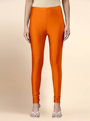 Trendmalls Microfiber elastane stretch soft churidar length leggings with ultrasoft waistband 1