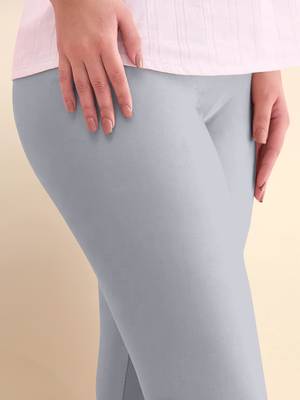 Trendmalls Microfiber elastane stretch soft churidar length leggings with ultrasoft waistband 3
