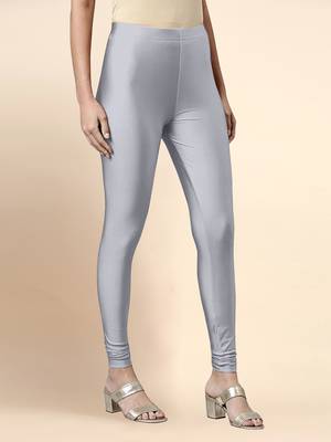 Trendmalls Microfiber elastane stretch soft churidar length leggings with ultrasoft waistband 4