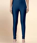 Trendmalls Microfiber elastane stretch soft churidar length leggings with ultrasoft waistband